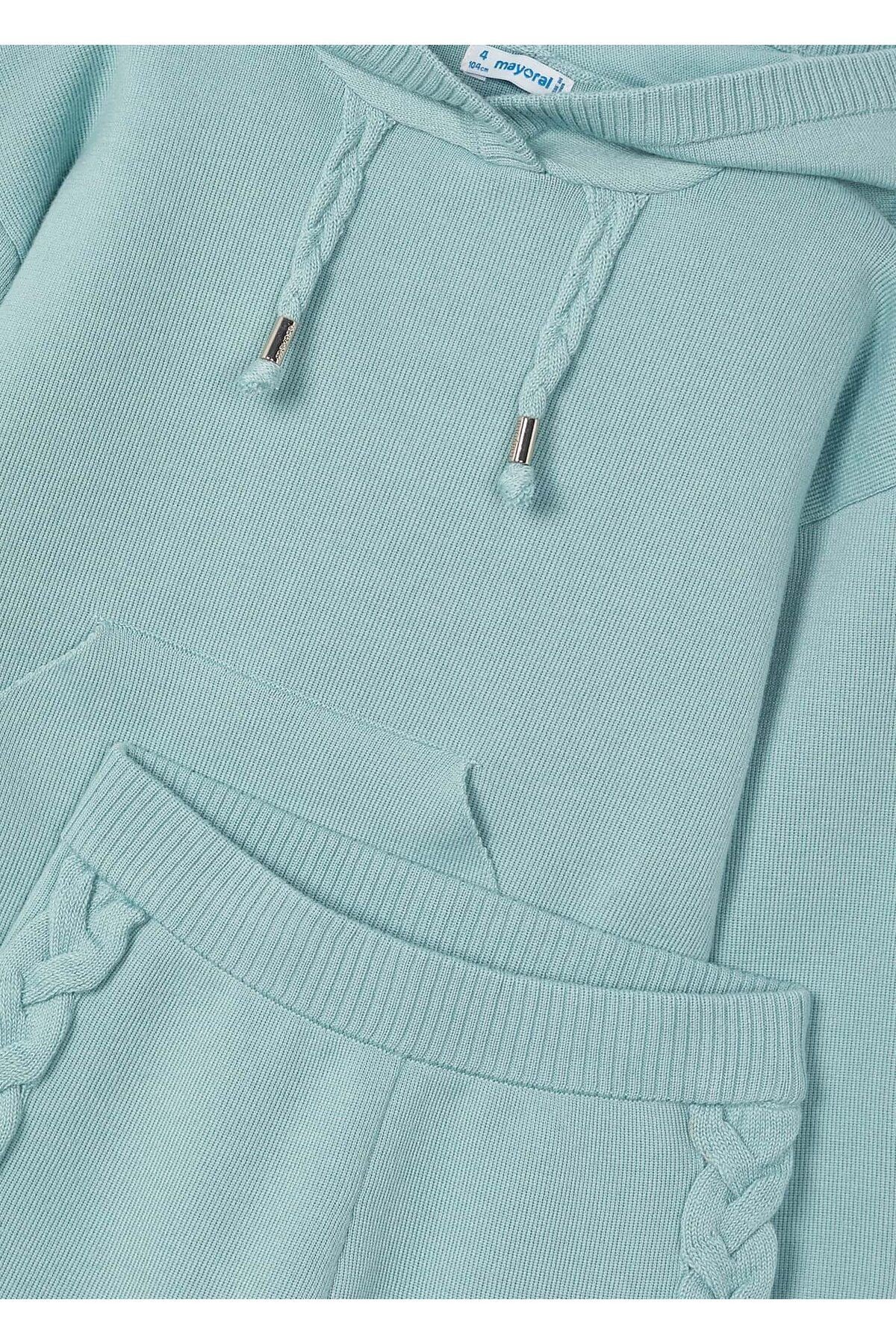 Kız Çocuk Triko Pantolon Ve Sweat Set