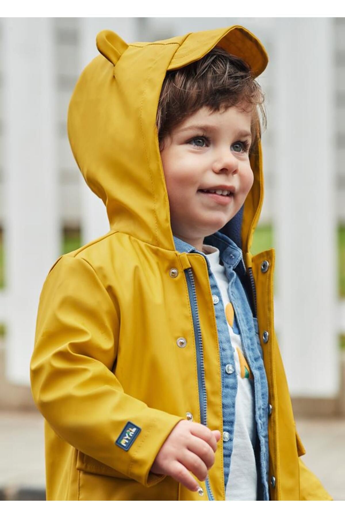 Erkek Bebek Kapüşonlu Parka