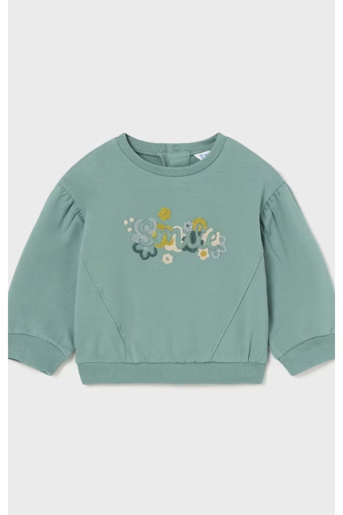 Kız Bebek Puf Kollu Sweatshirt