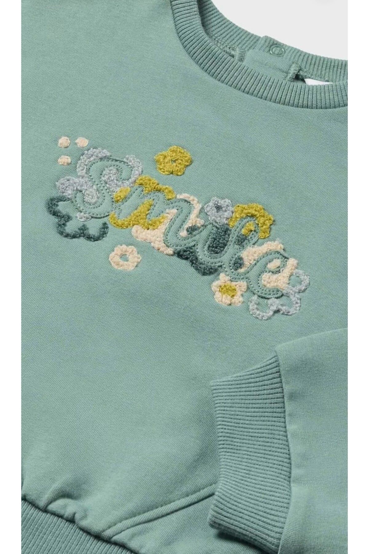 Kız Bebek Puf Kollu Sweatshirt