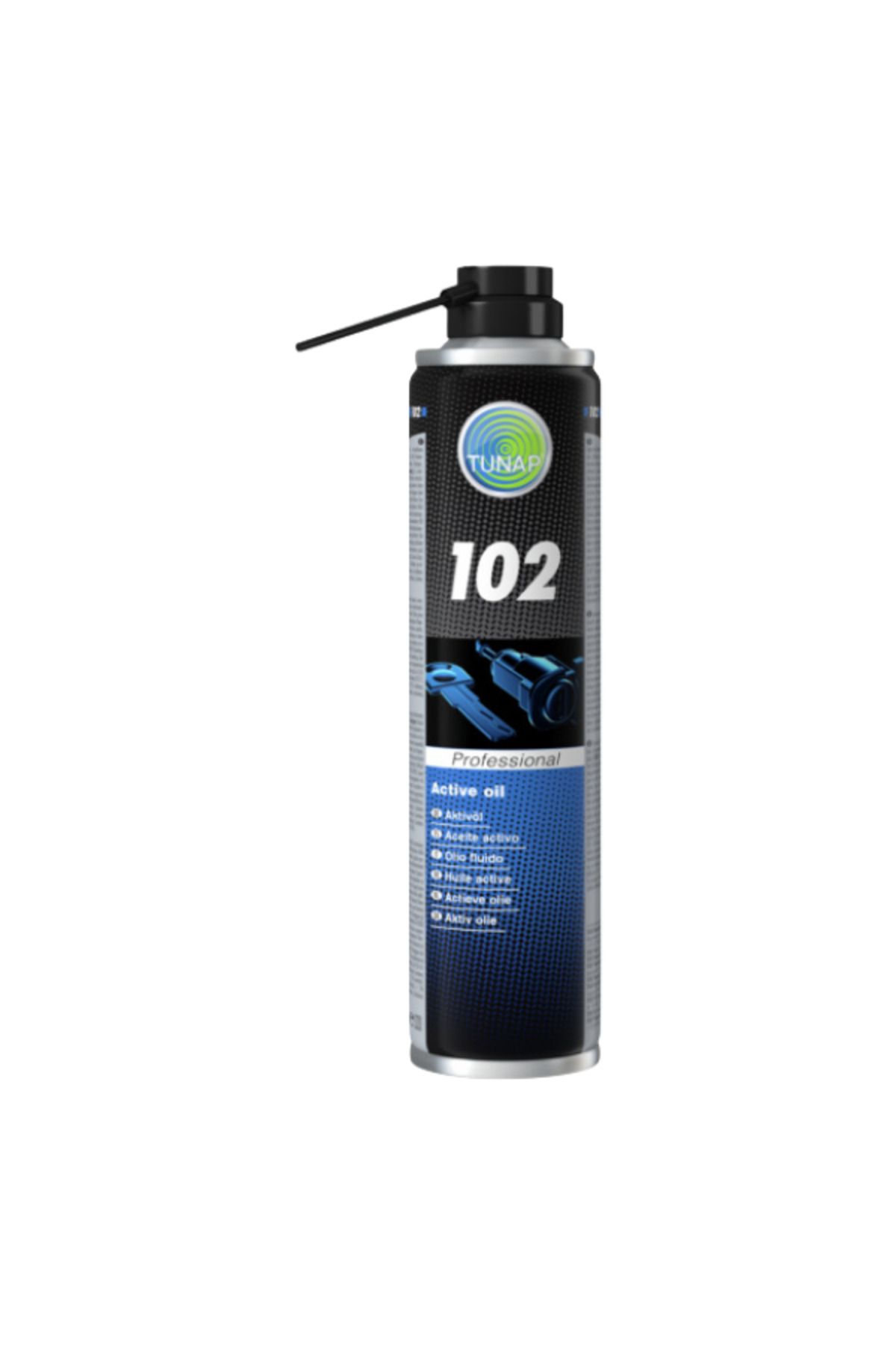 Tunap 102 Universal Sprey, yağlama, pas sökme, temizlik, korozyon koruma ve elektriksel bakım için çok amaçlı bir çözümdür.