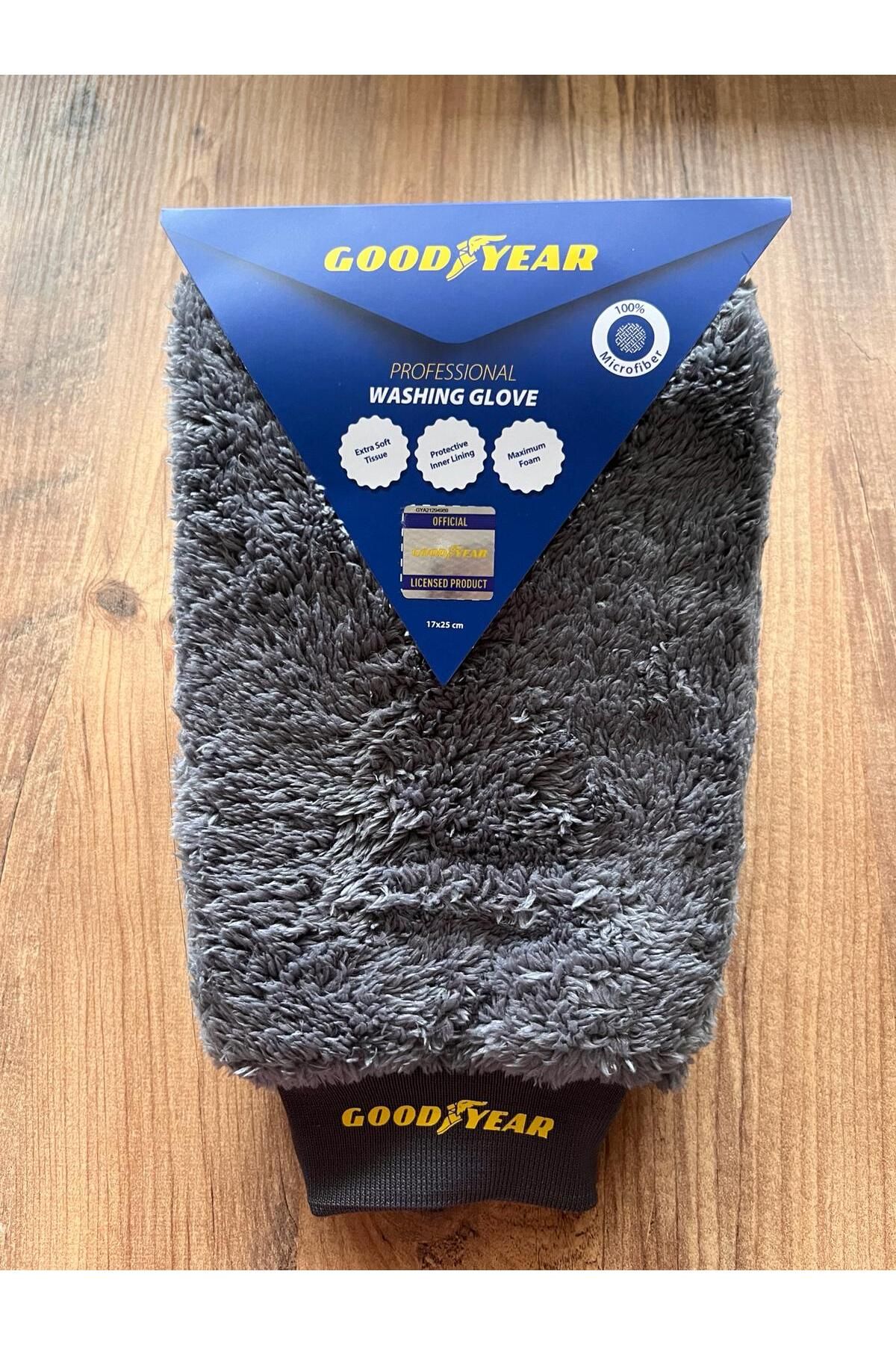 Goodyear Profesyonel Araç Yıkama Eldiveni | Çizmez, Çift Taraflı, Mikrofiber | Svarog Car Spare Parts