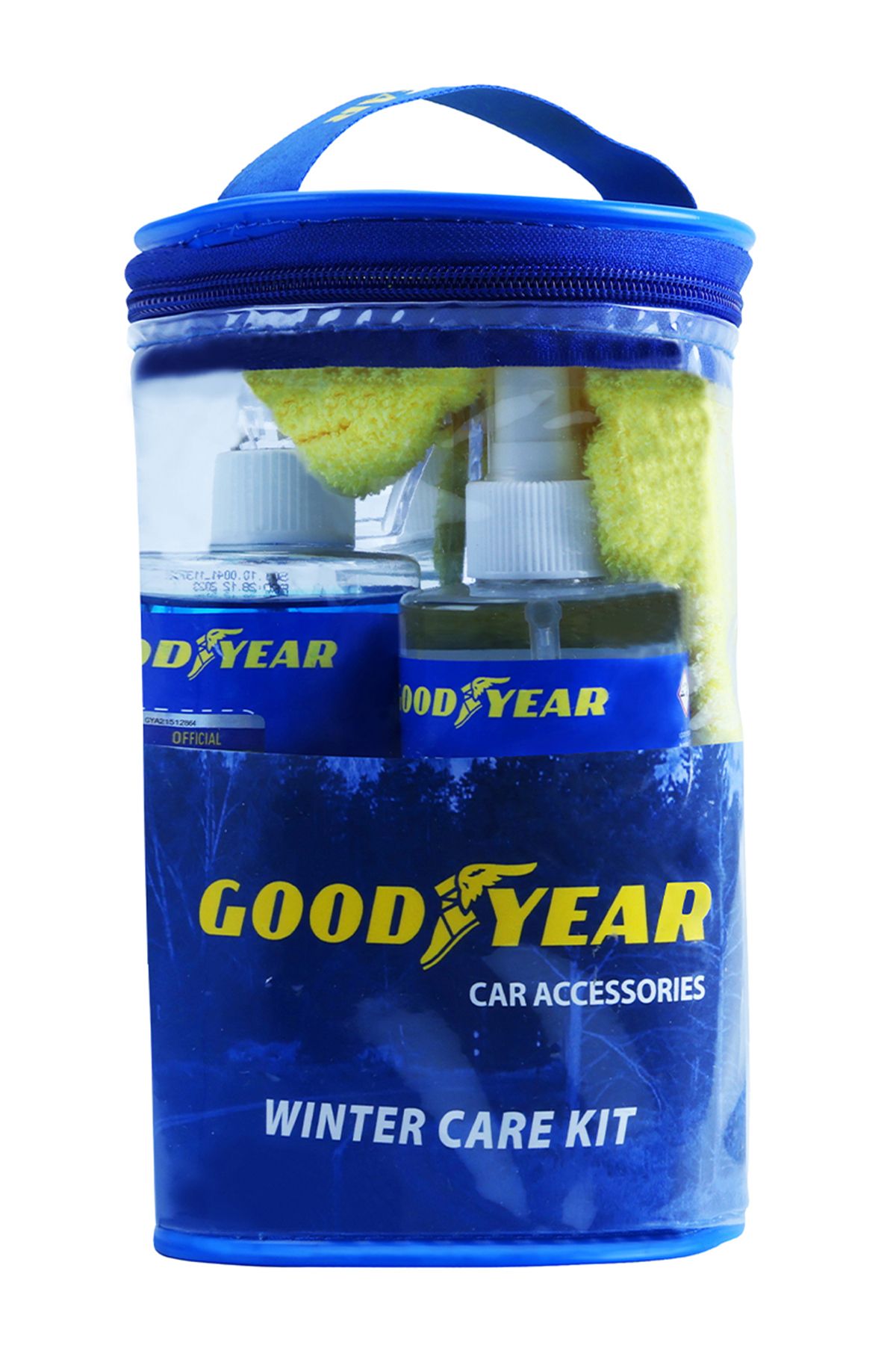 Goodyear Kışlık Bakım Seti 4’lü | Antifrizli Cam Suyu, Buz Çözücü, Buğu Önleyici, Buz Kazıyıcı | Svarog Car Spare Parts