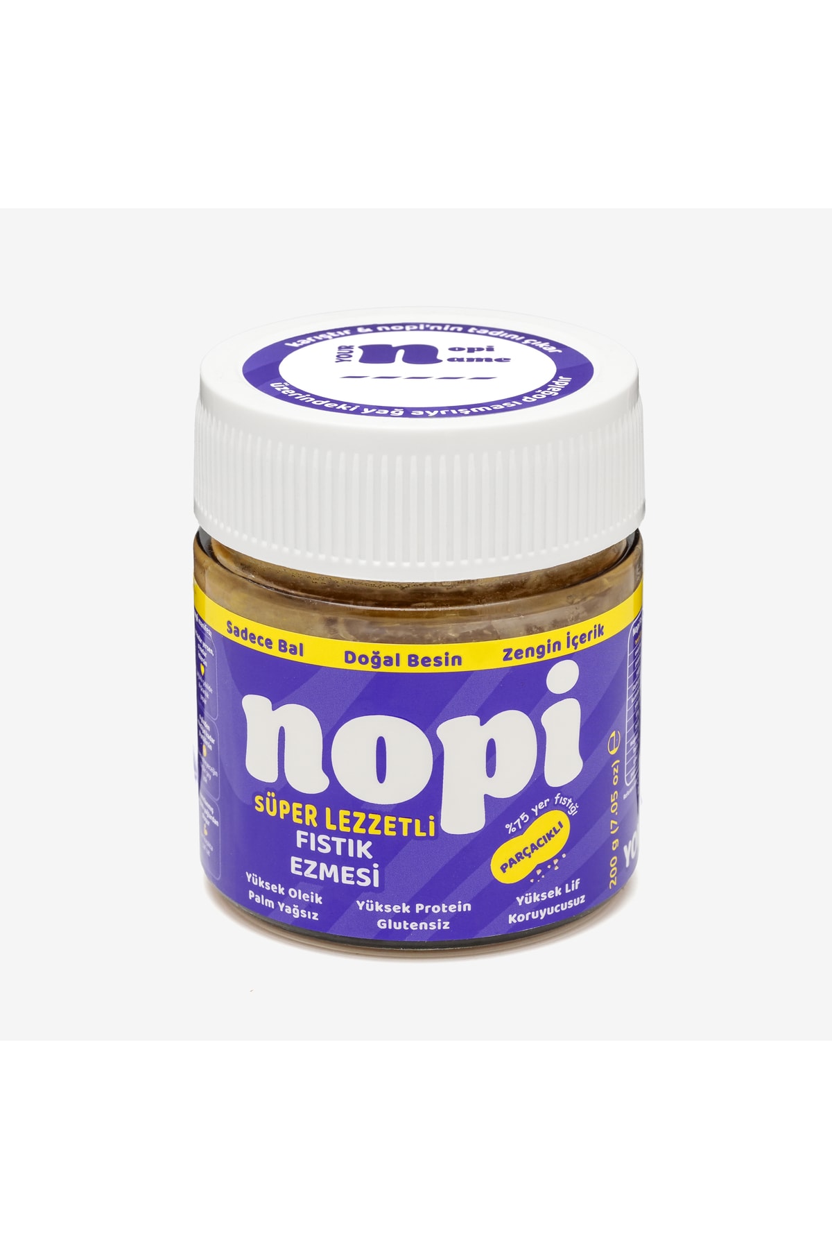Nopi Parçacıklı Yer Fıstığı Ezmesi 200G