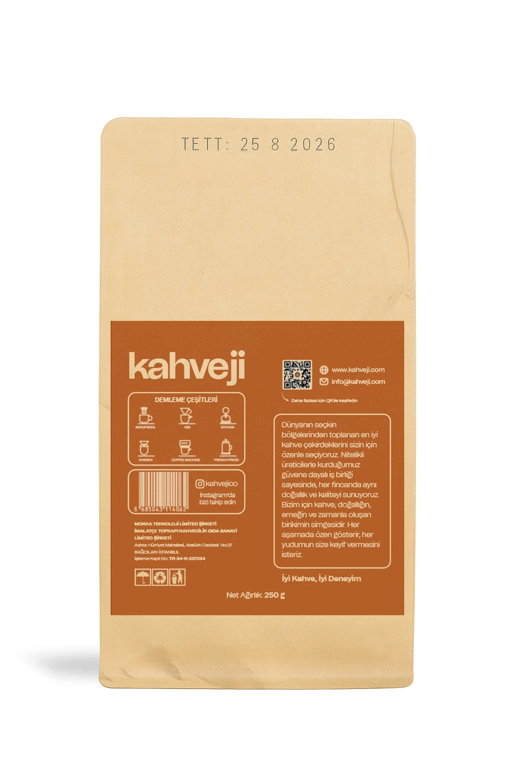 Kahveji Kolombiya El Lillano 250 Gr