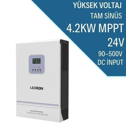 Lexron 4.2 kW Tam Sinüs İnverter | Güneş Enerjisi Sistemleri İçin Yüksek Verimli İnverter
