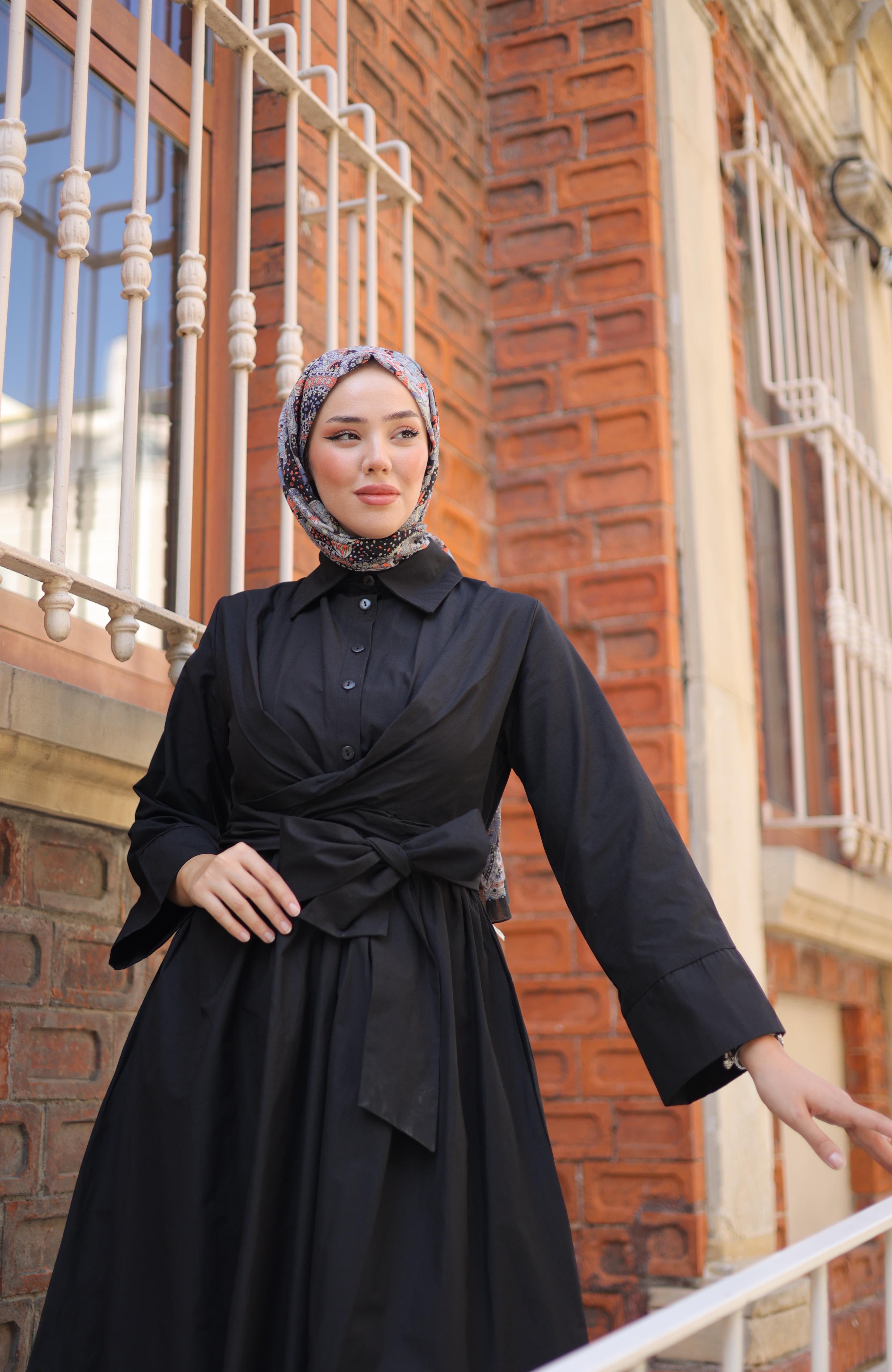 Zara Pop Elbise - siyah