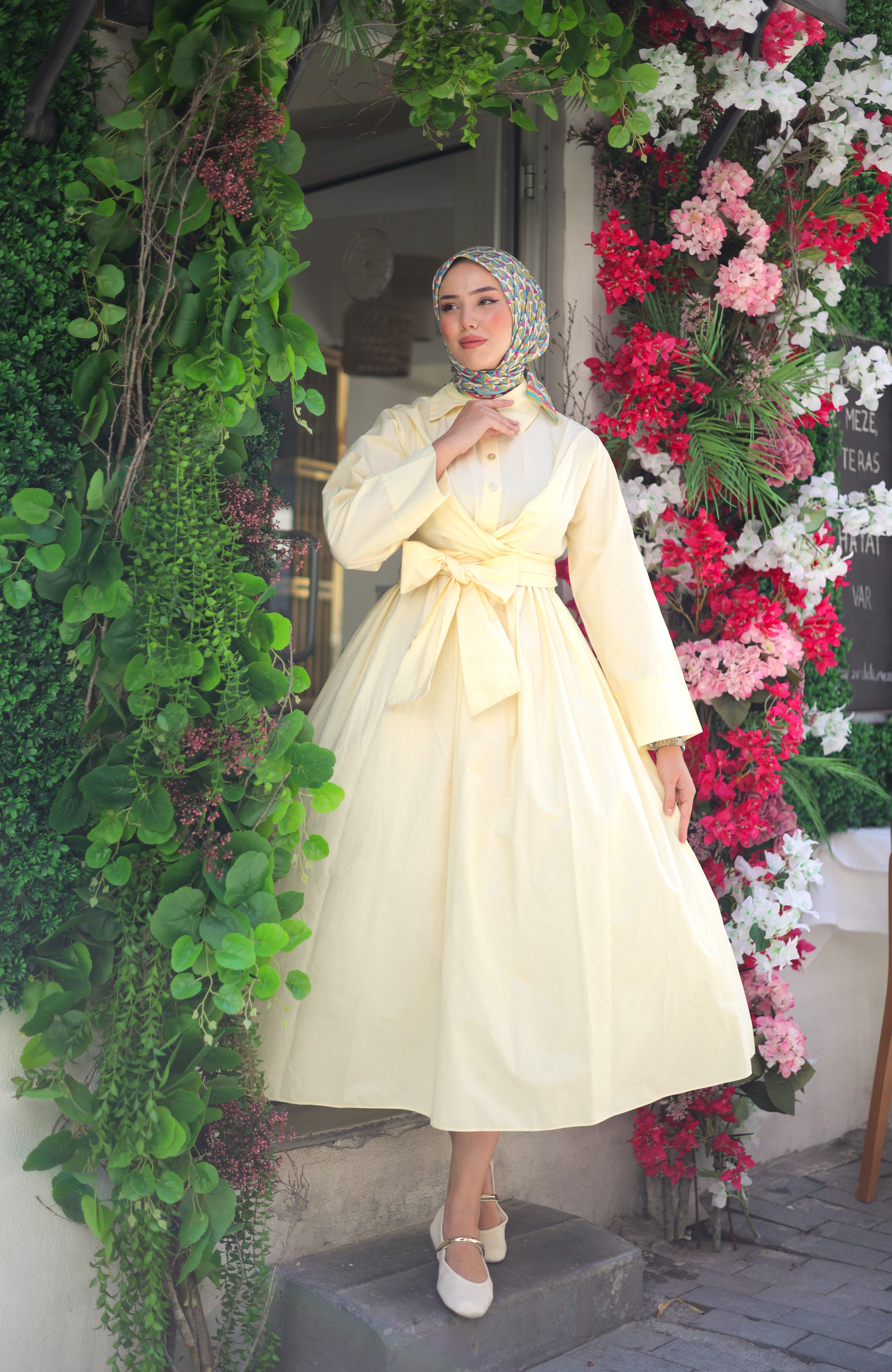 Zara Pop Elbise - sarı
