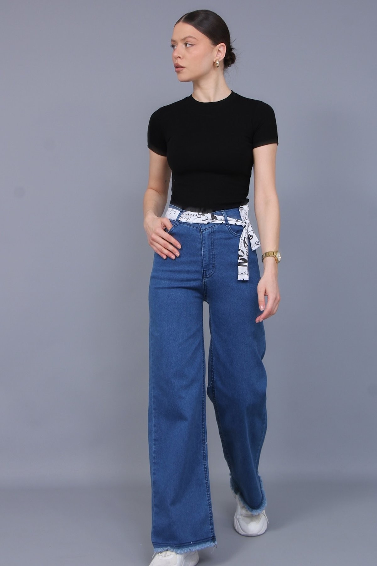 Kemerli Kot Pantolon