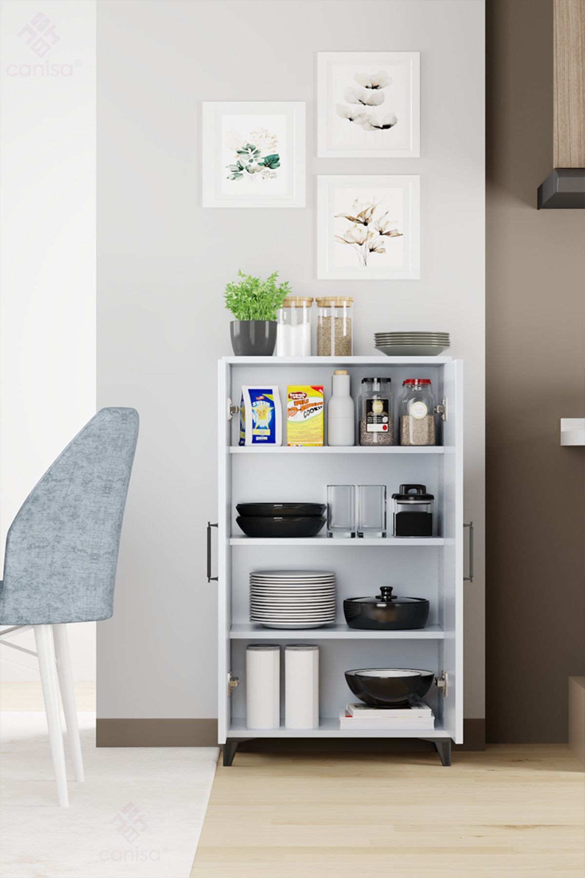 Palex Çok Amaçlı Dolap Mutfak Dolabı Banyo Dolabı Beyaz
