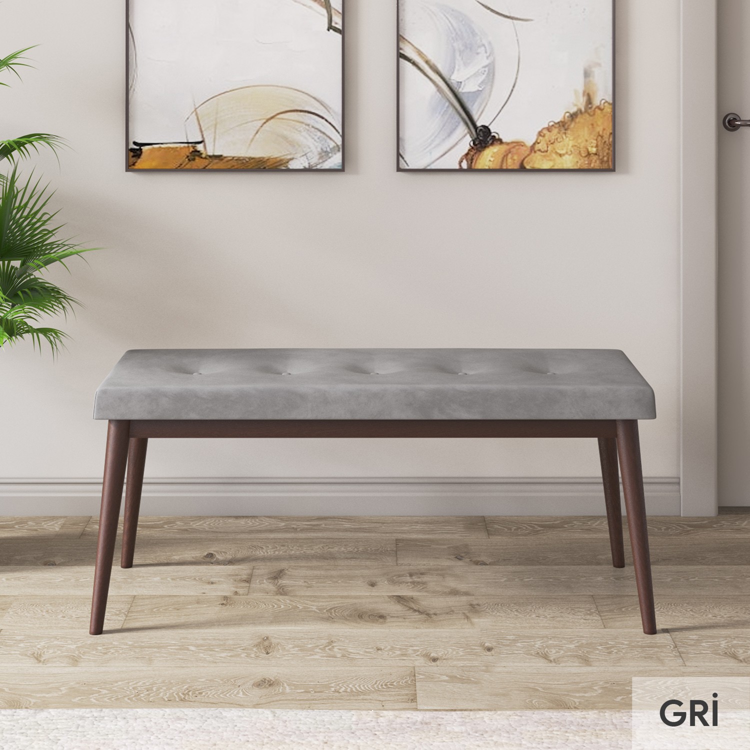 Roe Serisi 80x132 Açılabilir Beyaz Masa Kahverengi Ayak Masa Takımı 4 Sandalye Ve 1 Bench