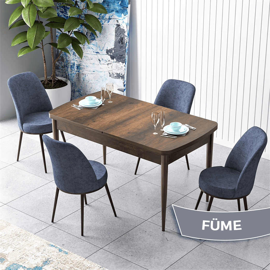 masa barok sandalyeler füme