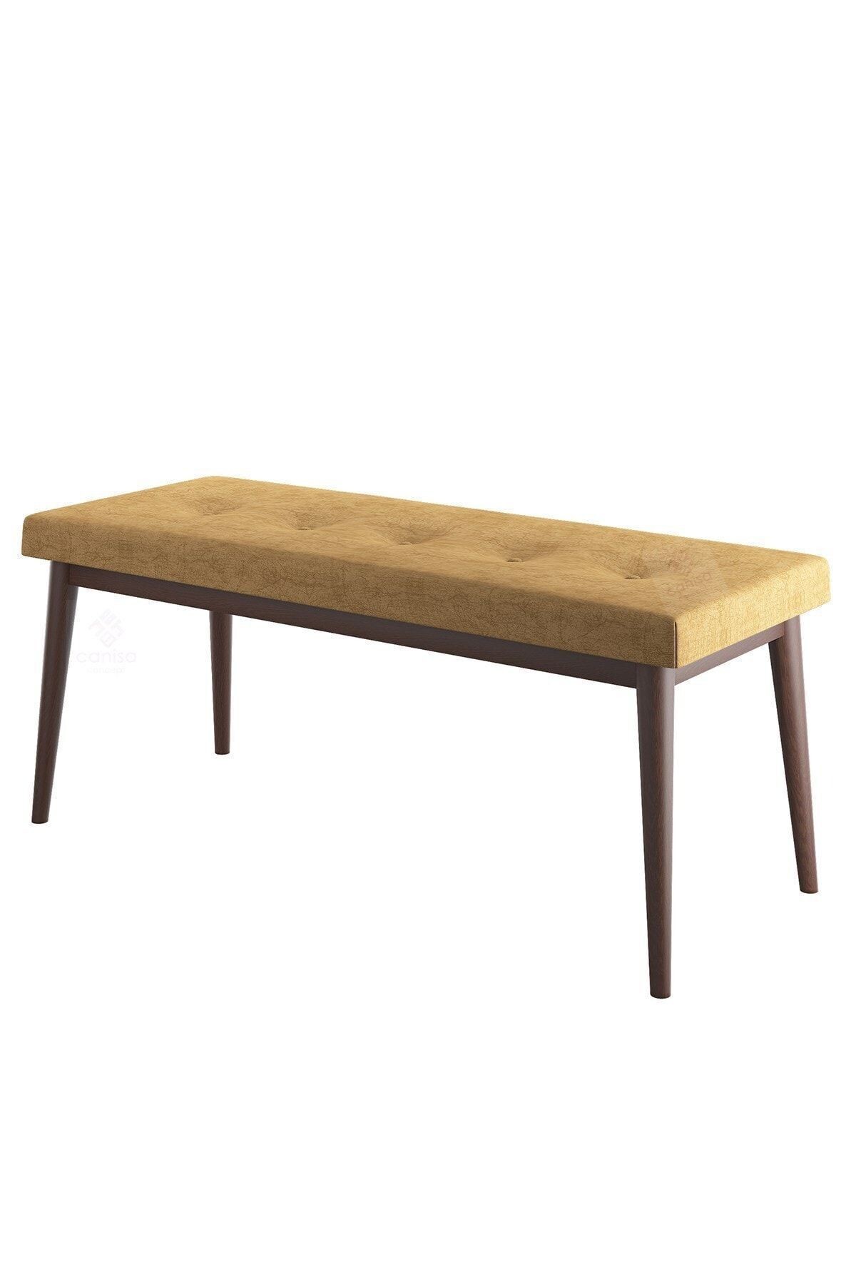 Canisa Pera Serisi Bench,gürgen Tam Isleket 1.sınıf Kumaş / Cappuccino-ceviz