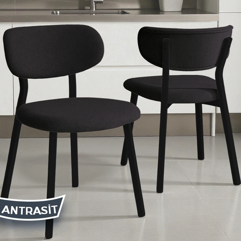  Axton Serisi Sabit Mdf 90x168 Atlantik Çam Mutfak Masa Takımı 4 Sandalye