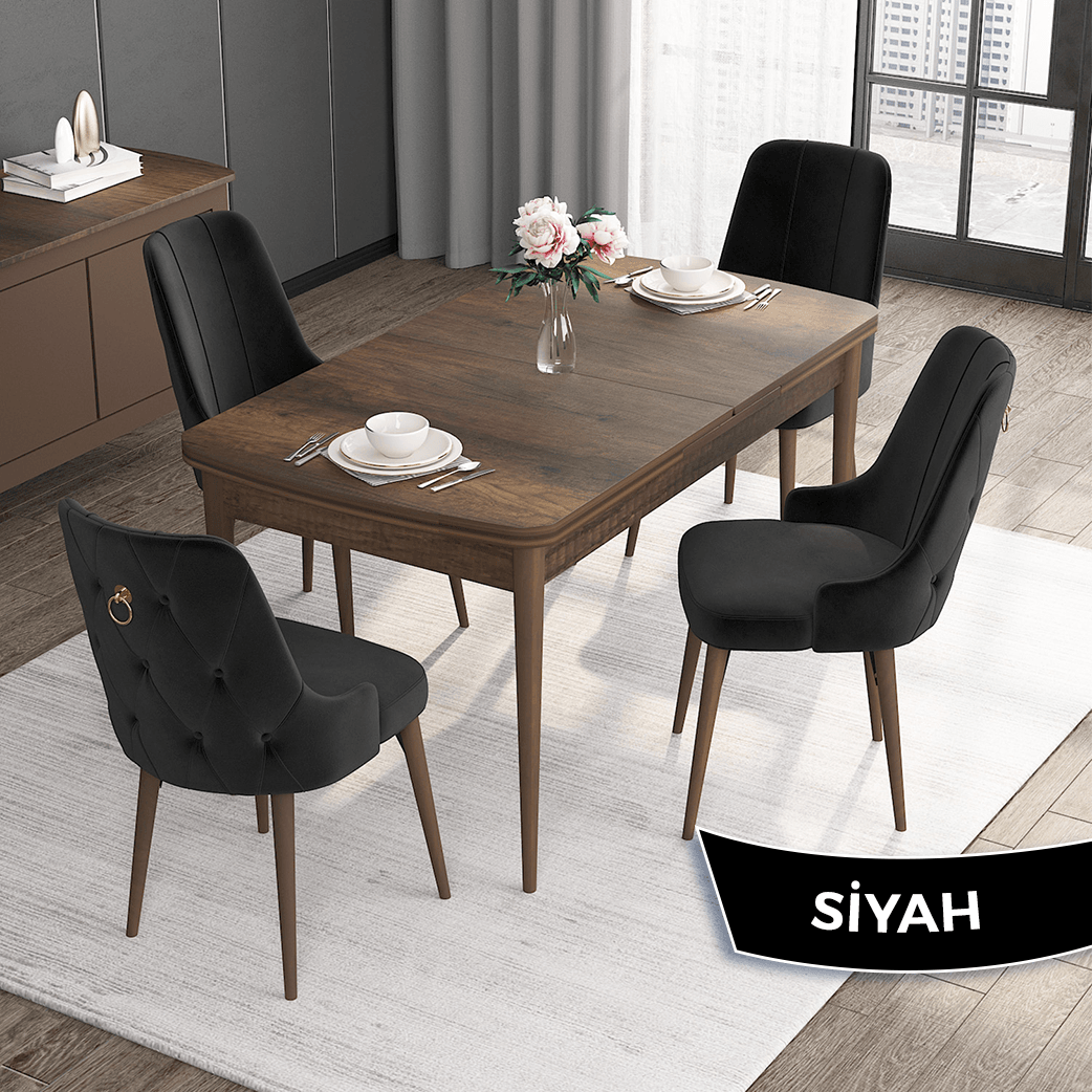 masa barok ahşap desen ayaklar siyah