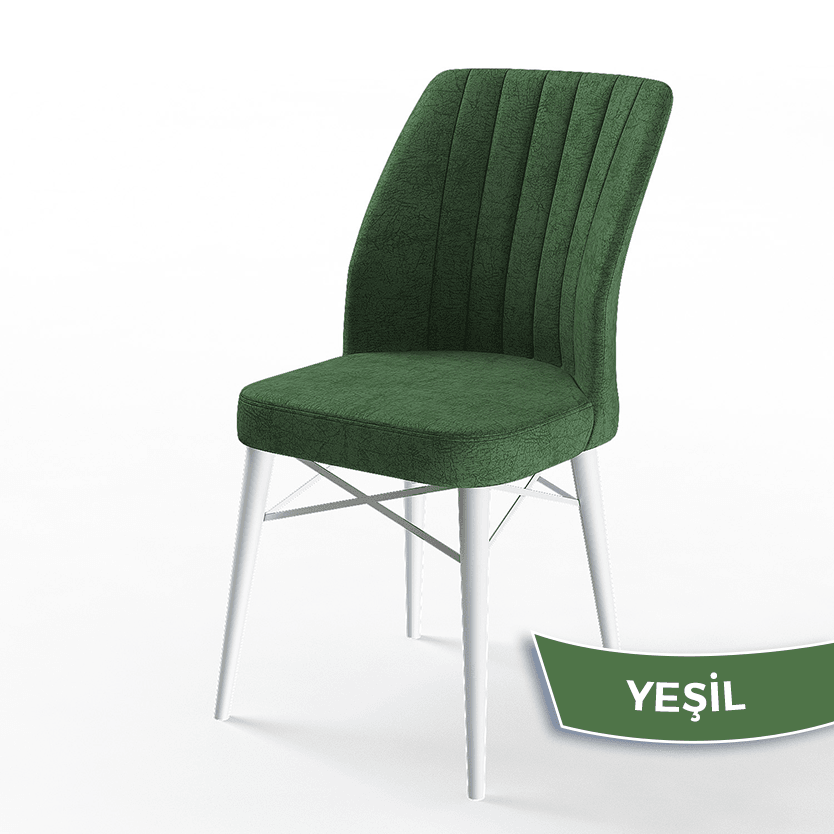 Eva Serisi 80x132 Açılabilir Mdf Beyaz Mermer Desen Masa Takımı Ve 4 Sandalye
