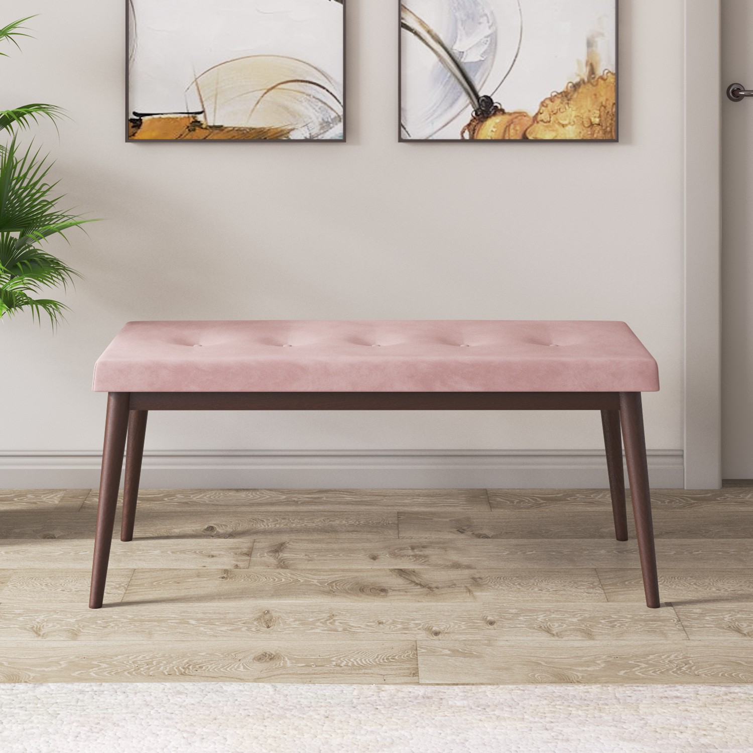 Kar Serisi 80X132 Mdf Açılabilir Barok Ahşap Desen Masa Takımı 4 Sandalye Ve 1 Bench