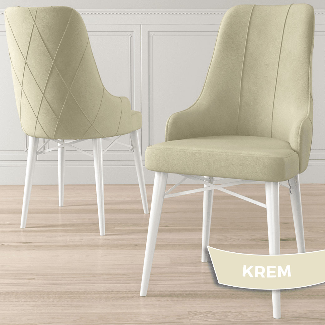 Kar Serisi 80X132 Mdf Açılabilir Beyaz Mermer Desen Masa Takımı 4 Sandalye Ve 1 Bench