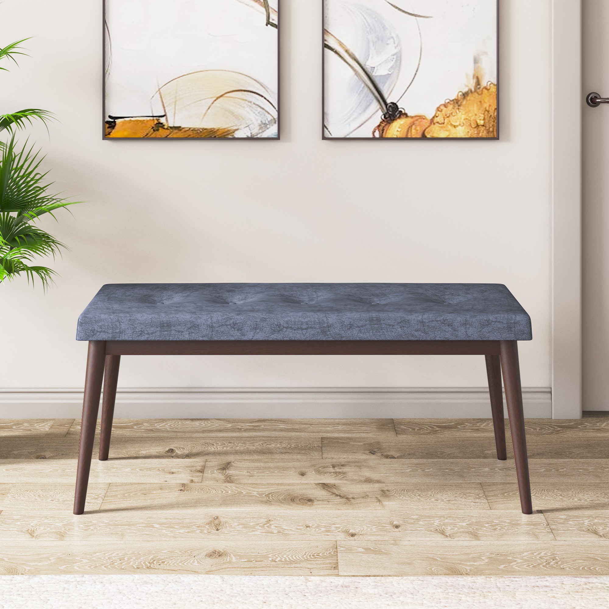 Via Serisi 80x132 Açılabilir Barok Ahşap Desen Masa Takımı 4 Sandalye ve Pera Bench