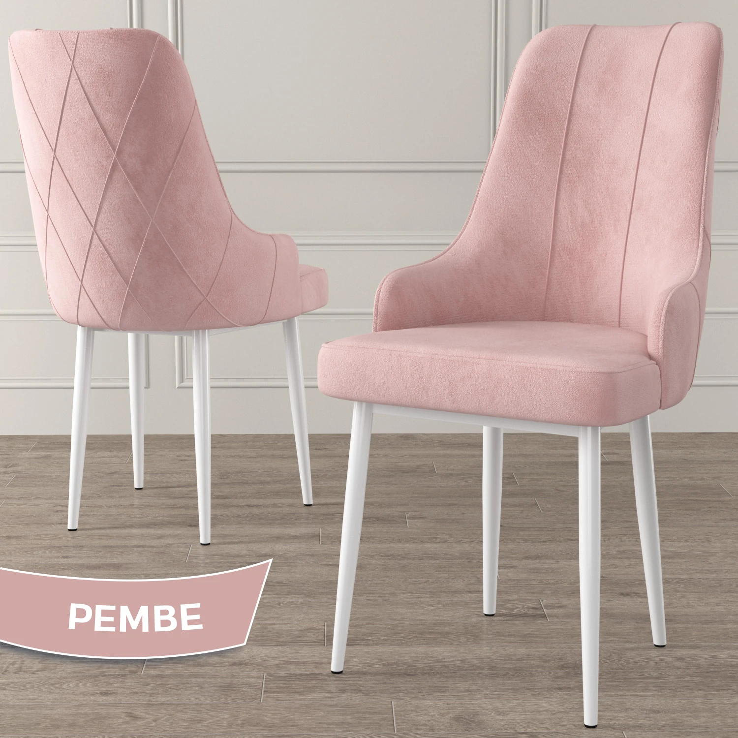 Ram Serisi 80x132 Açılabilir Beyaz Masa Takımı ve 6 Sandalye