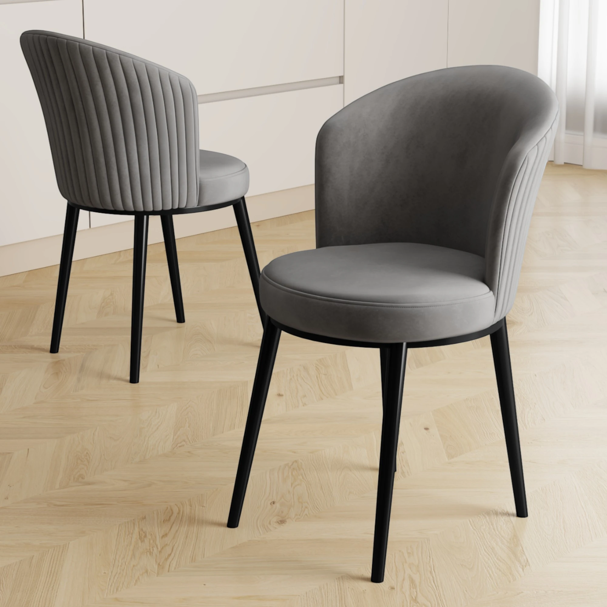 Asfel Serisi MDF 77x130 Siyah Mermer Desen Yandan Açılabilir Mutfak Masa Takımı 4 Sandalye