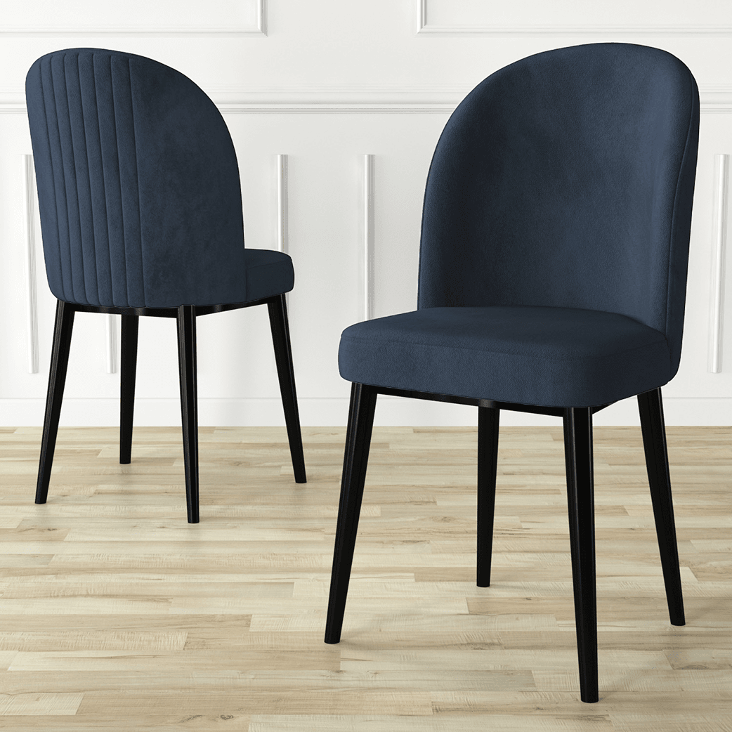 Roe Serisi 80x132 Açılabilir Siyah Mermer Desen Masa Takımı Ve 4 Sandalye