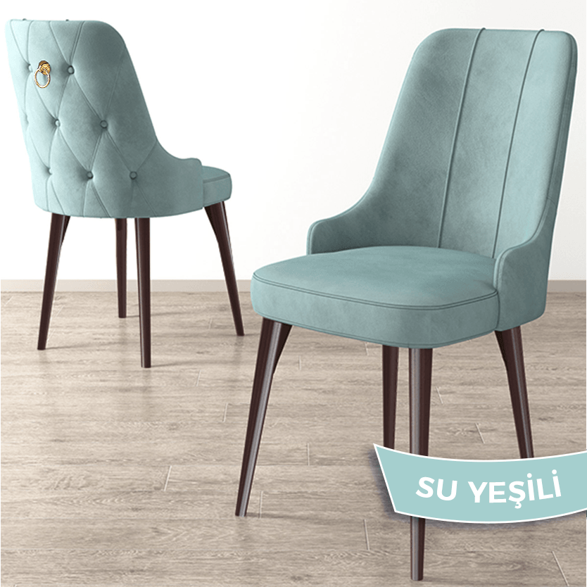 Nex Serisi 80x132 Mdf Açılabilir Gold Halka Barok Ahşap Desen Masa Takımı Ve 4 Sandalye
