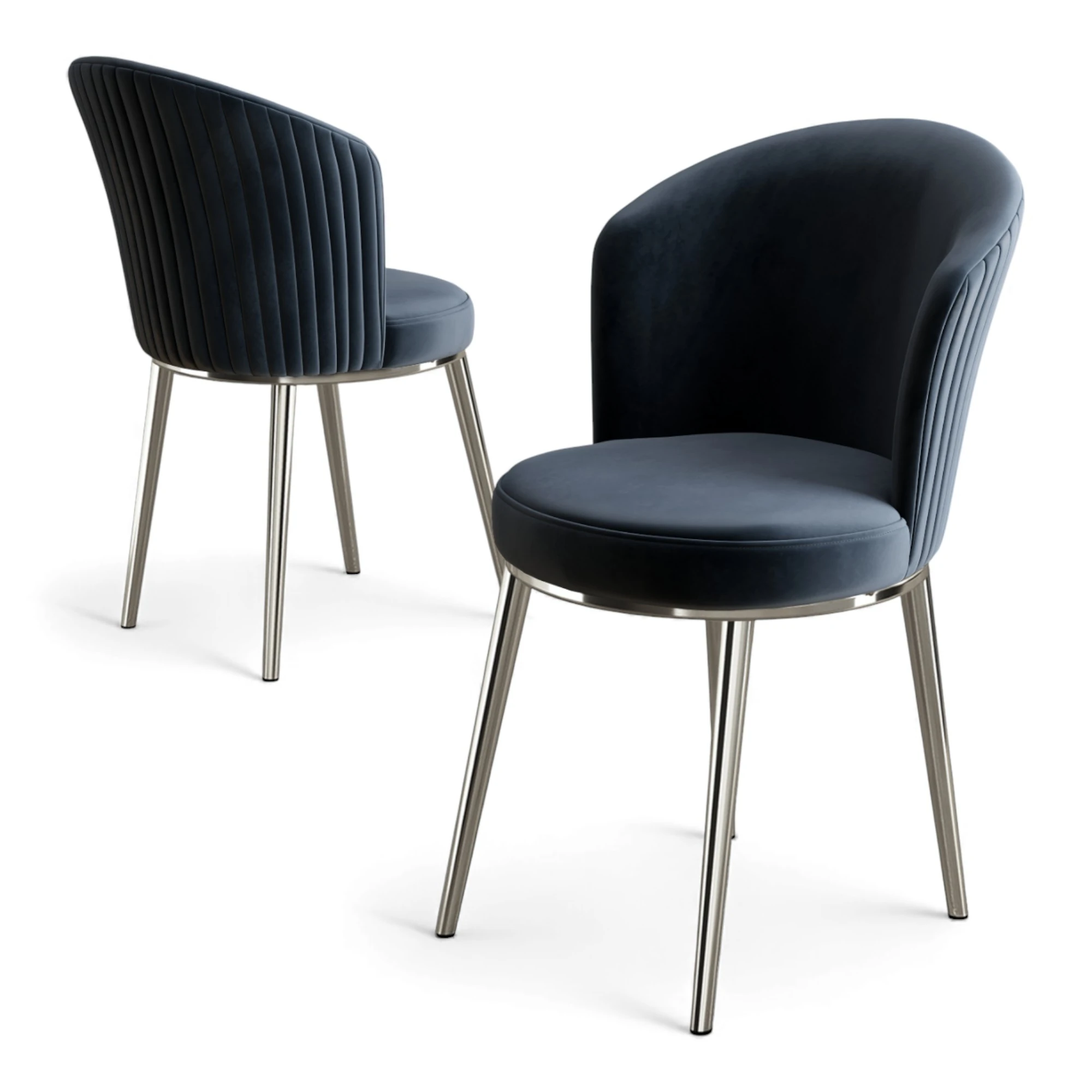 Antrasit Sandalye Krom Ayak