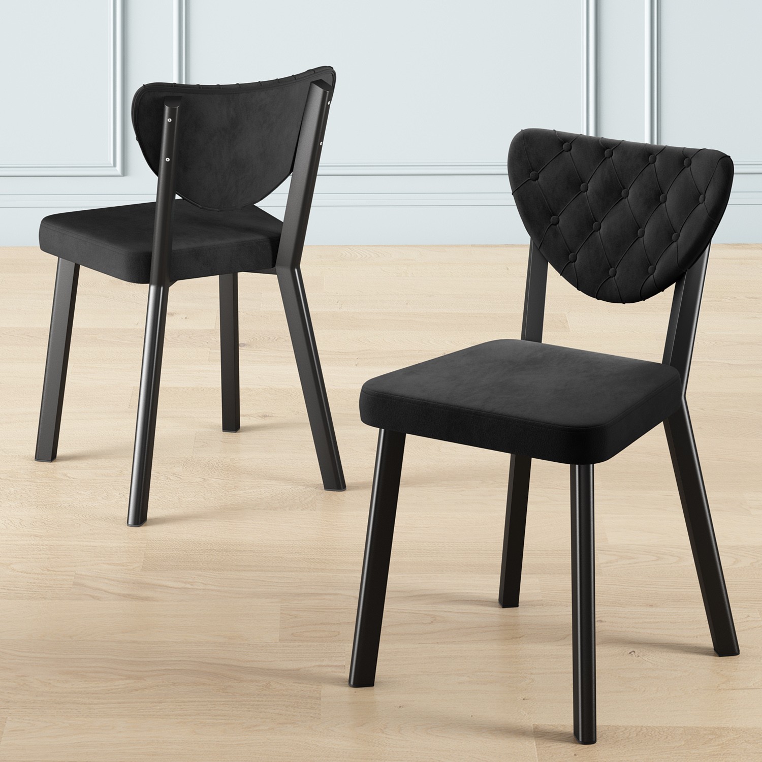 Rim Serisi 80x132 Açılabilir Siyah Mermer Desen Mutfak Masası Takımı Ve 4 Sandalye