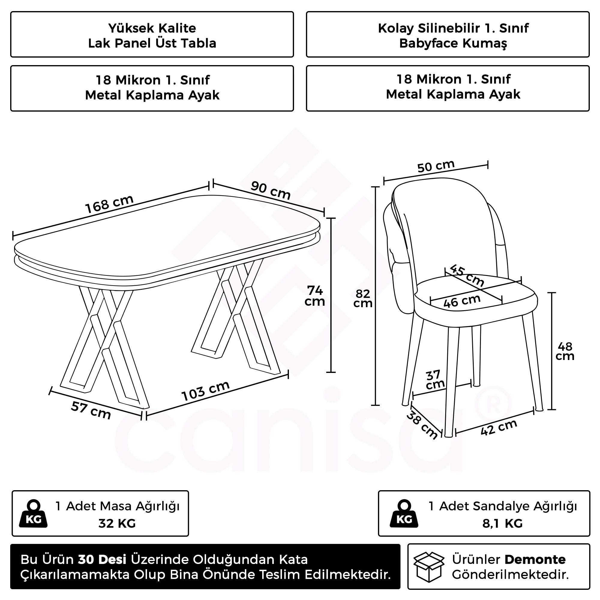 Zae Serisi 90x168 Lak Panel Siyah Mermer Desen Krom Ayak Masa