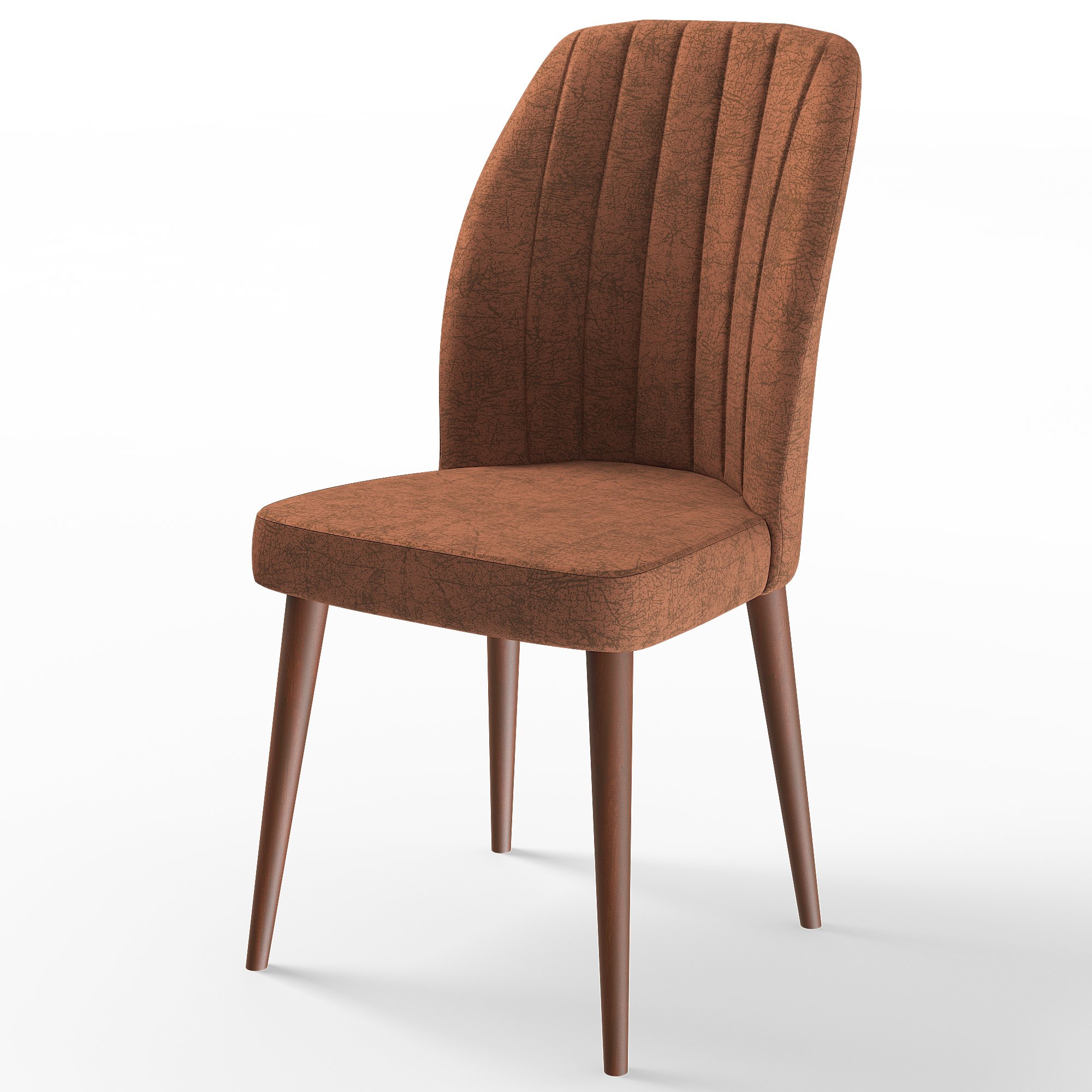 Par Serisi 70x114 Açılabilir Mdf Barok Ahşap Desen Masa Takımı ve 4 Sandalye
