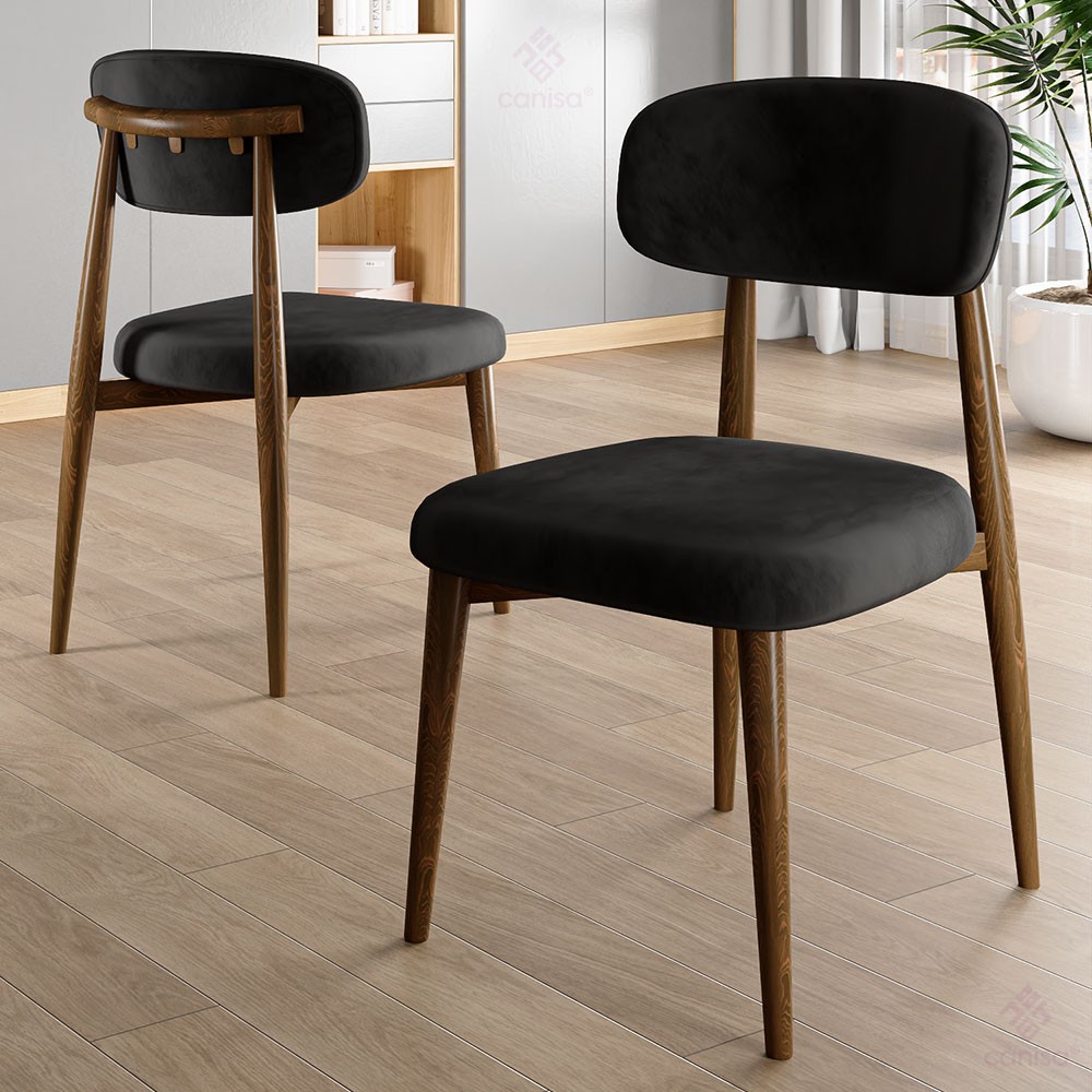 Jolin Serisi Mdf 90x168 Traverten Masa Takımı 4 Ahşap Kaplama Metal Sandalye