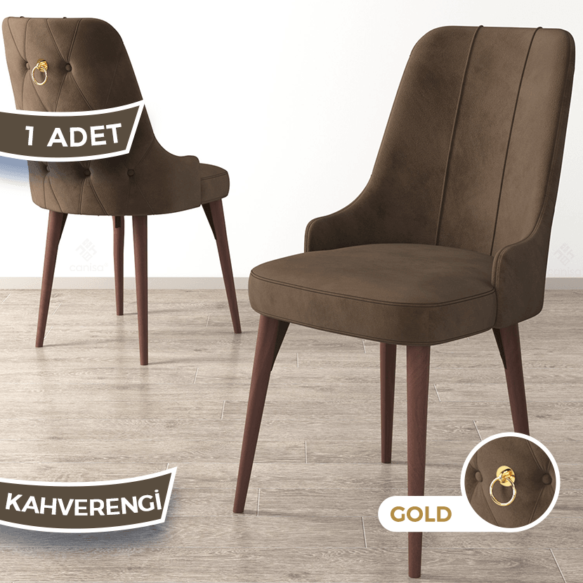 Lav Serisi 80x130 Sabit Barok Ahşap Desen Masa Takımı Ve 4 Sandalye