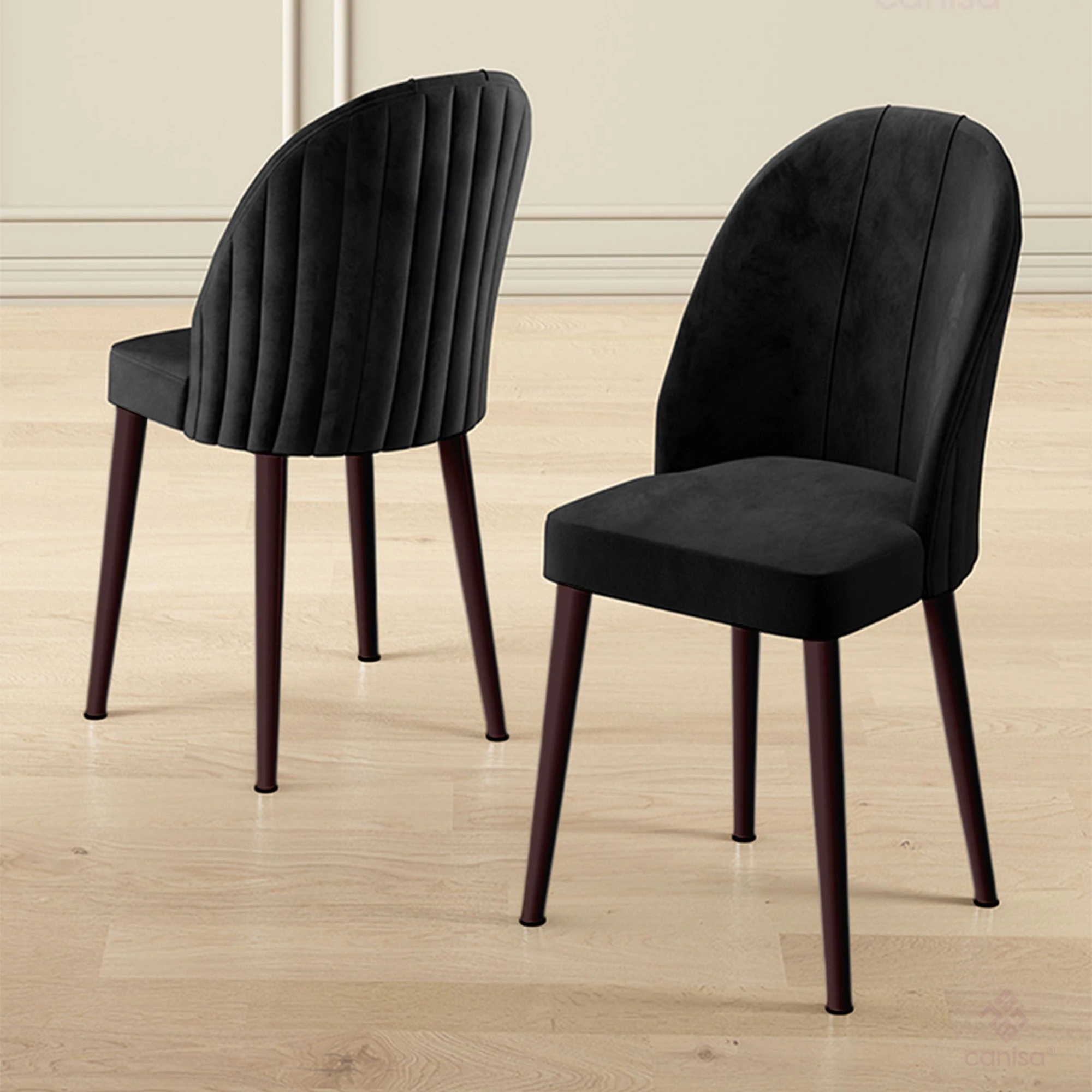 Kaye Serisi Mdf 90x168 Traverten Mutfak Masası Takımı 4 Sandalye