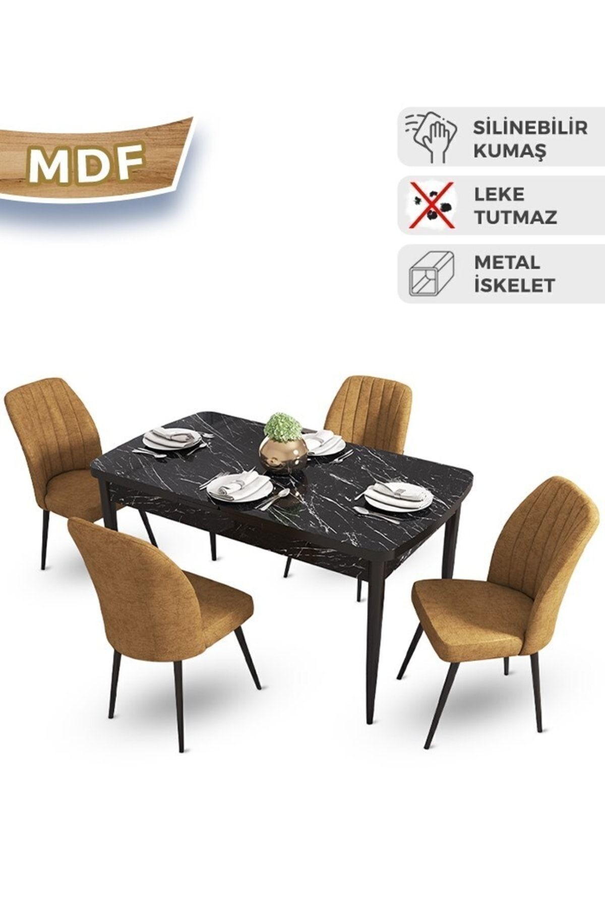 masa barok sandalyeler cappuccıno