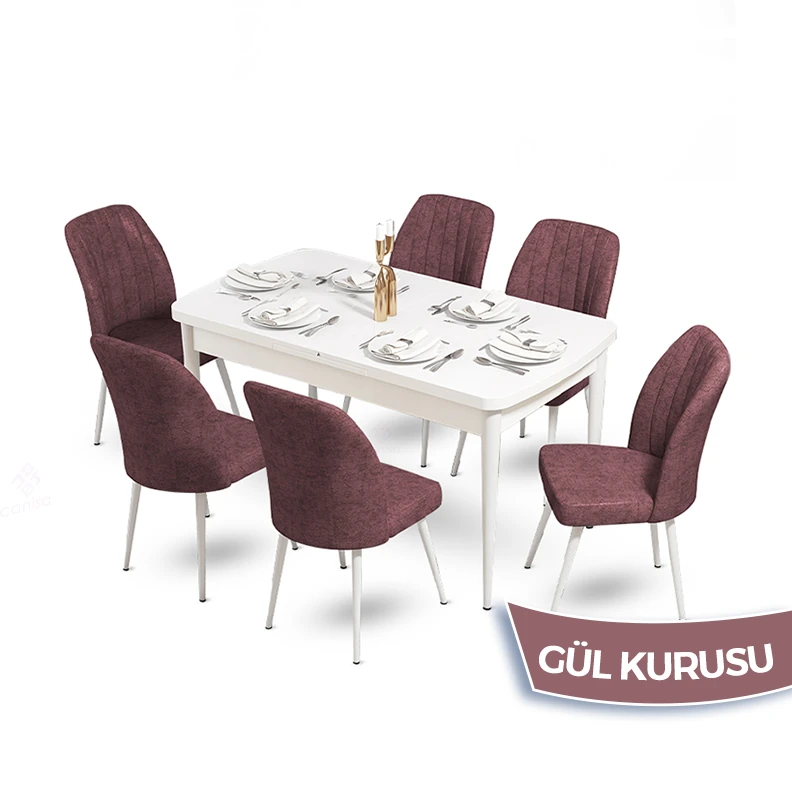 Beyaz Masa Gükurusu Sandalye