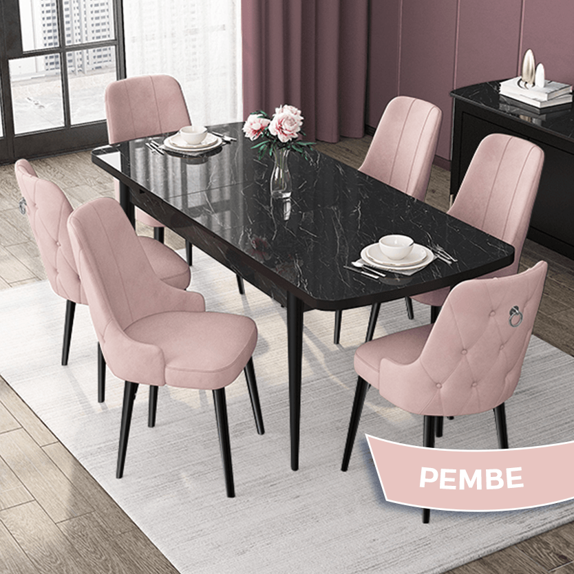 Sandalye pembe Renk beyaz masa