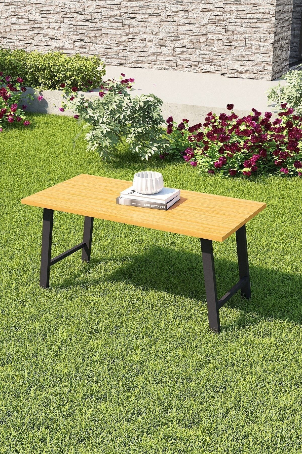 Teraset Serisi, Bahçe Balkon Açık Ceviz Orta Sehpası