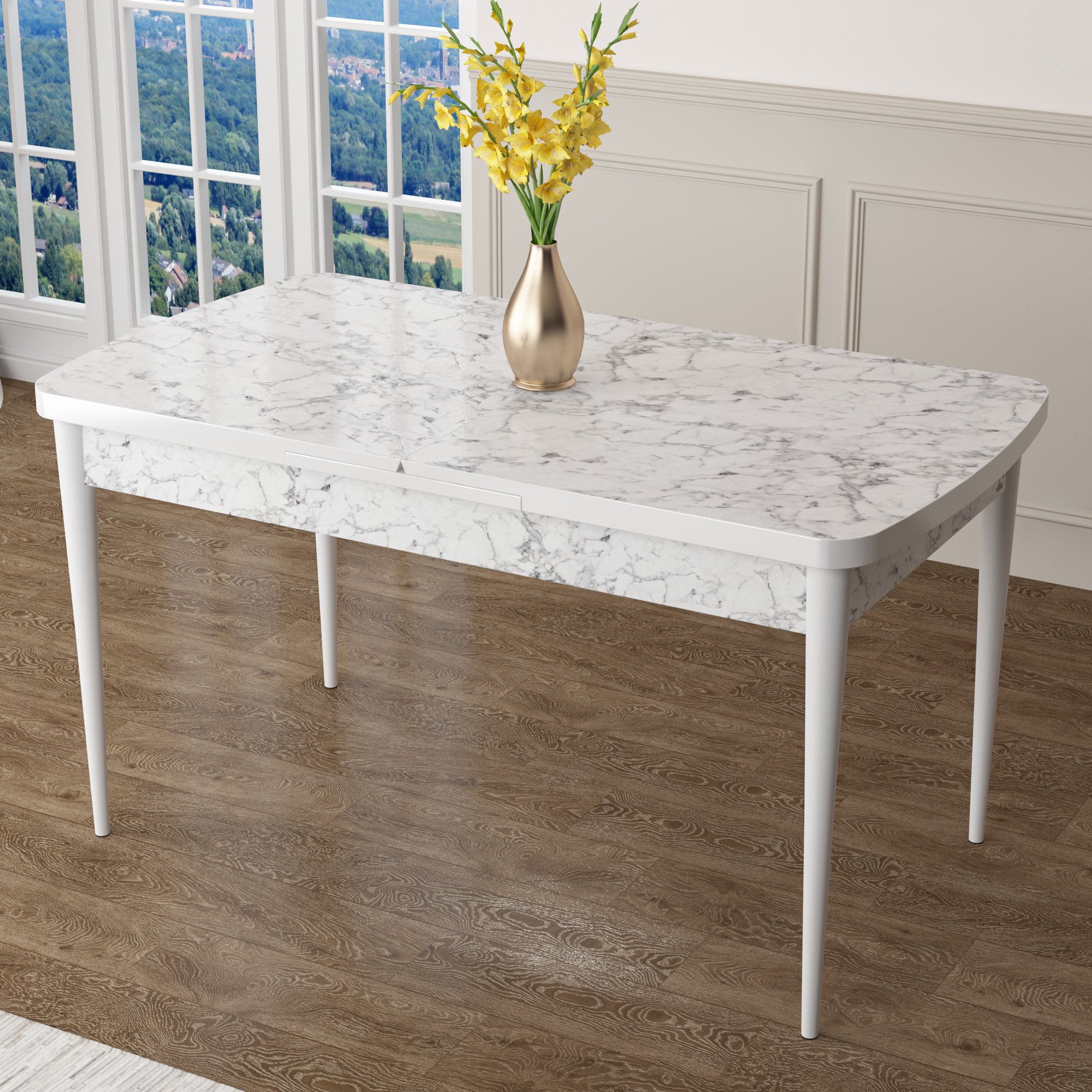 Zen Serisi 80x132 Mdf Açılabilir Mutfak Masası