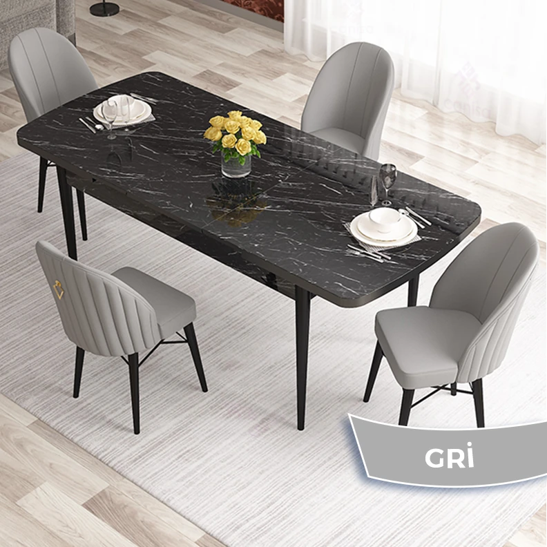 Sonata Masa Gri Renk Sandalye