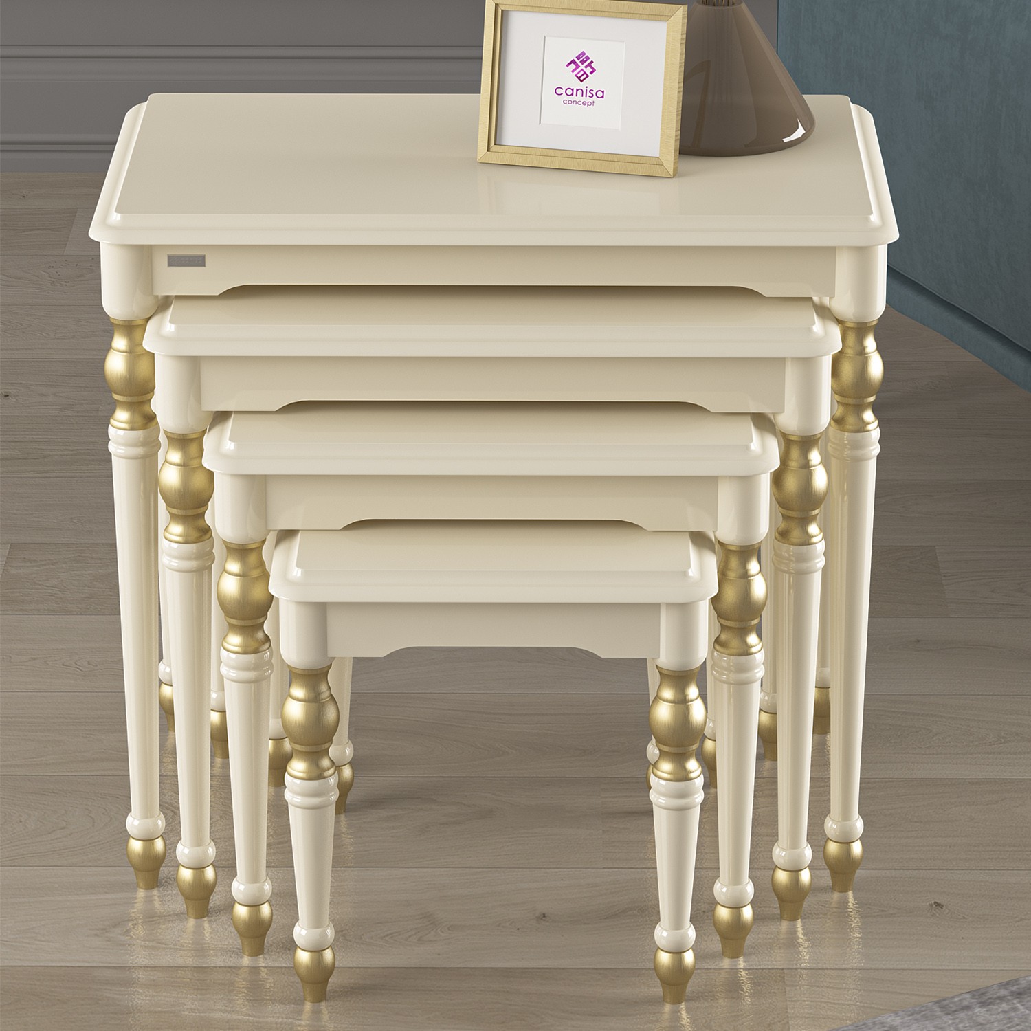 Krem Üst Tabla / Krem Ayak