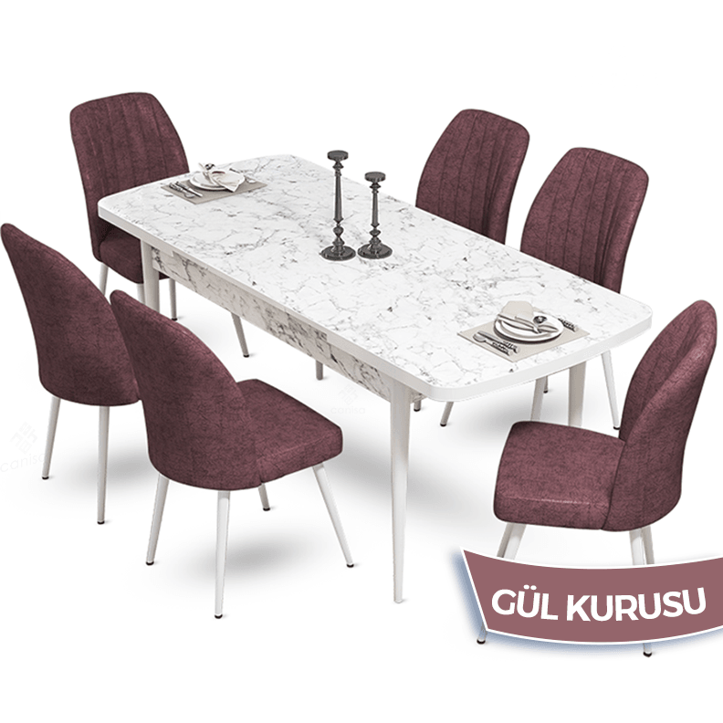 masa barok sandalyeler gülkurusu