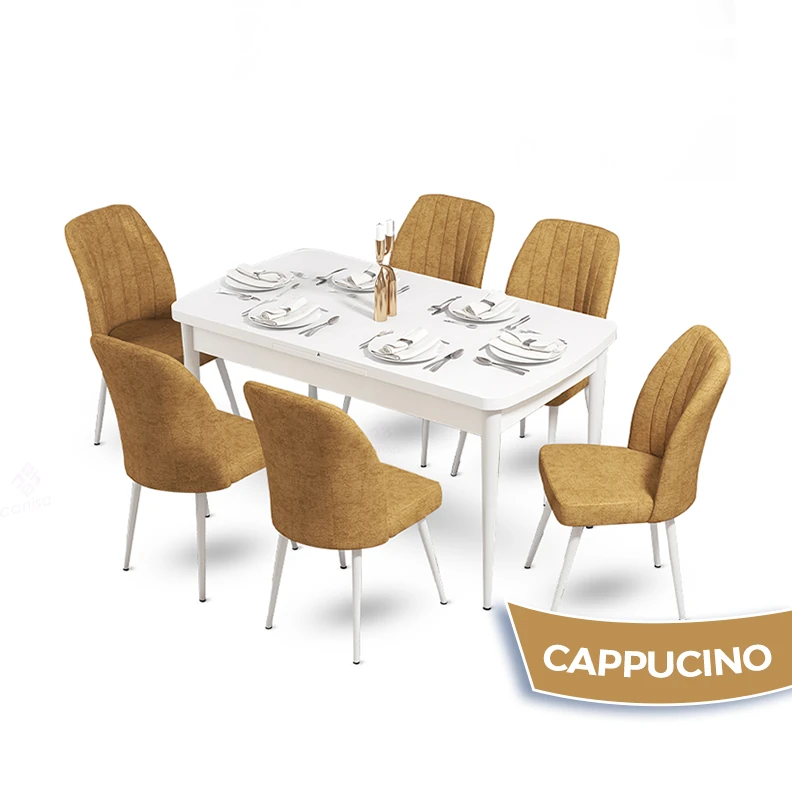 Beyaz Masa cappucino sandalye
