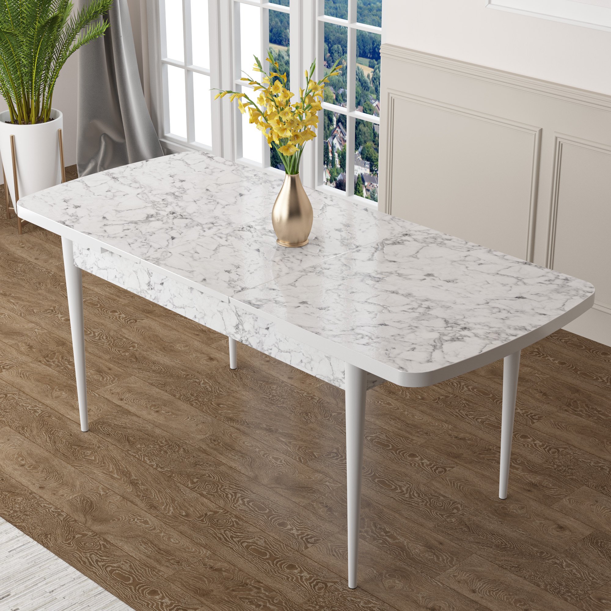 Zen Serisi 80x132 Mdf Açılabilir Mutfak Masası