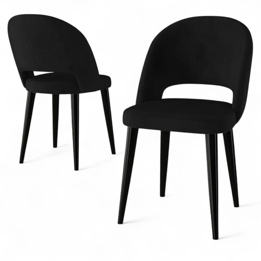 Siyah Sandalye Siyah Ayak