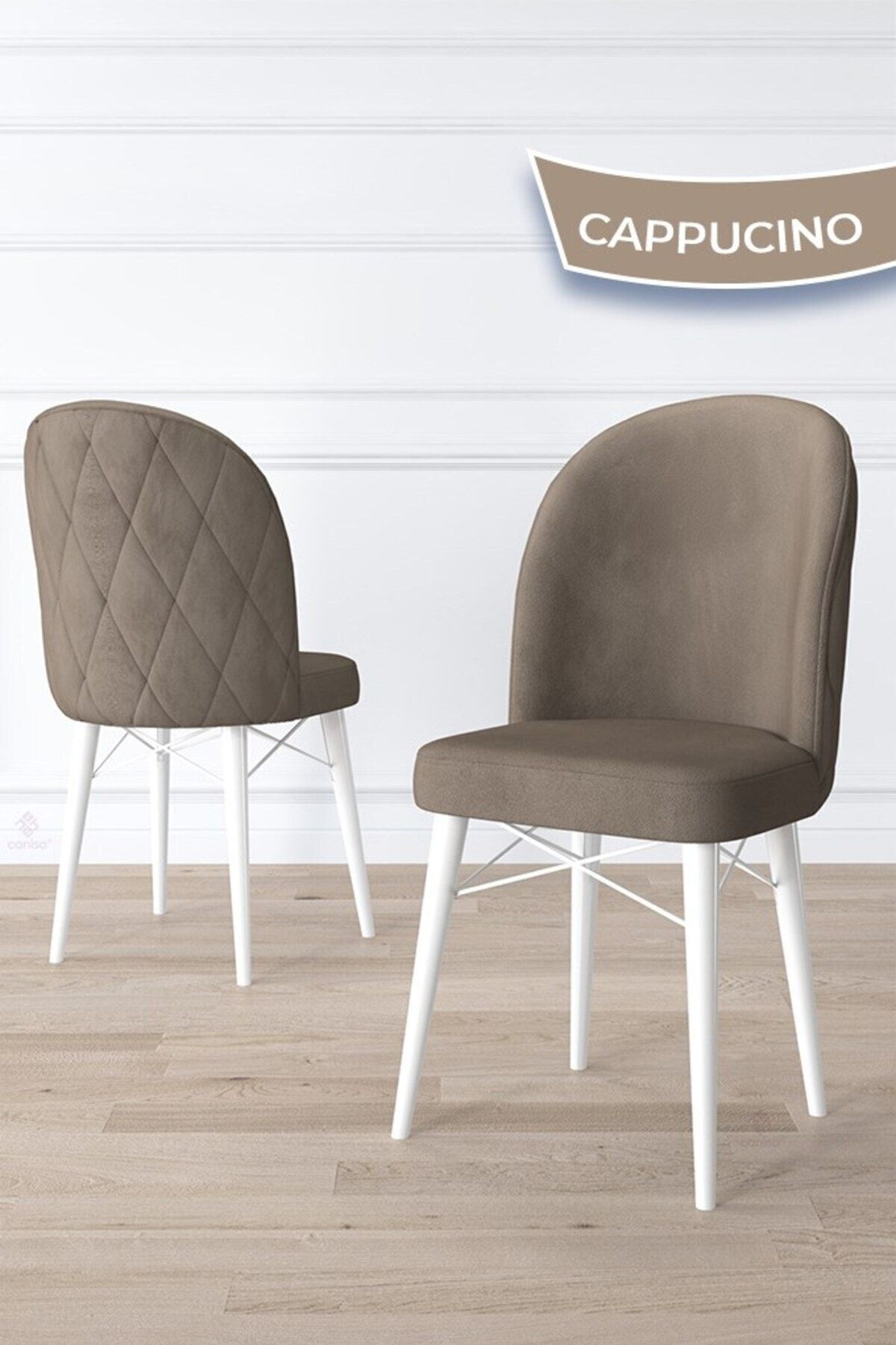 Rut Serisi 80x132 Açılabilir Beyaz Mermer Desen Masa Takımı Ve 6 Sandalye