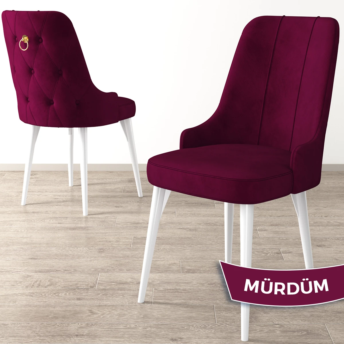 Lav Serisi 80x130 Sabit Beyaz Masa Takımı 4 Sandalye Ve 1 Bench