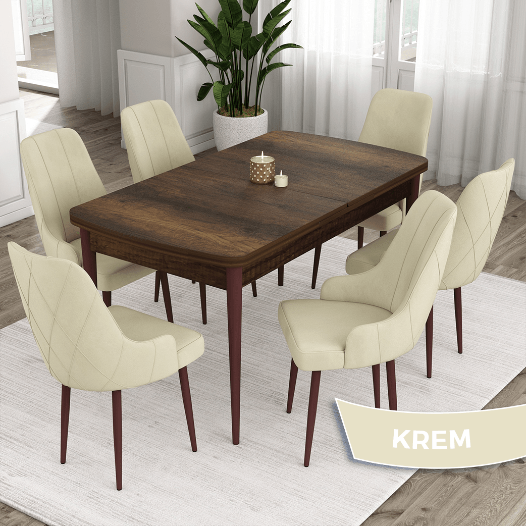 Sandalye cappucino masa siyah mermer desen