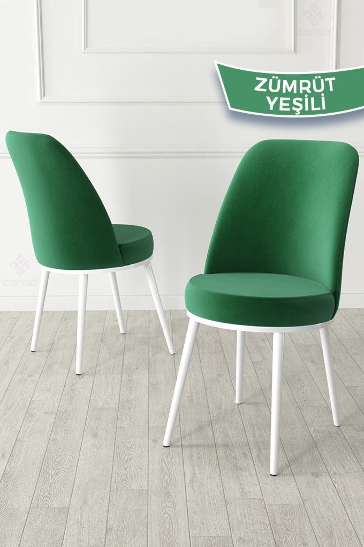 Kea Serisi 90x90 Yuvarlak Sabit Beyaz Masa Takımı Ve 4 Sandalye