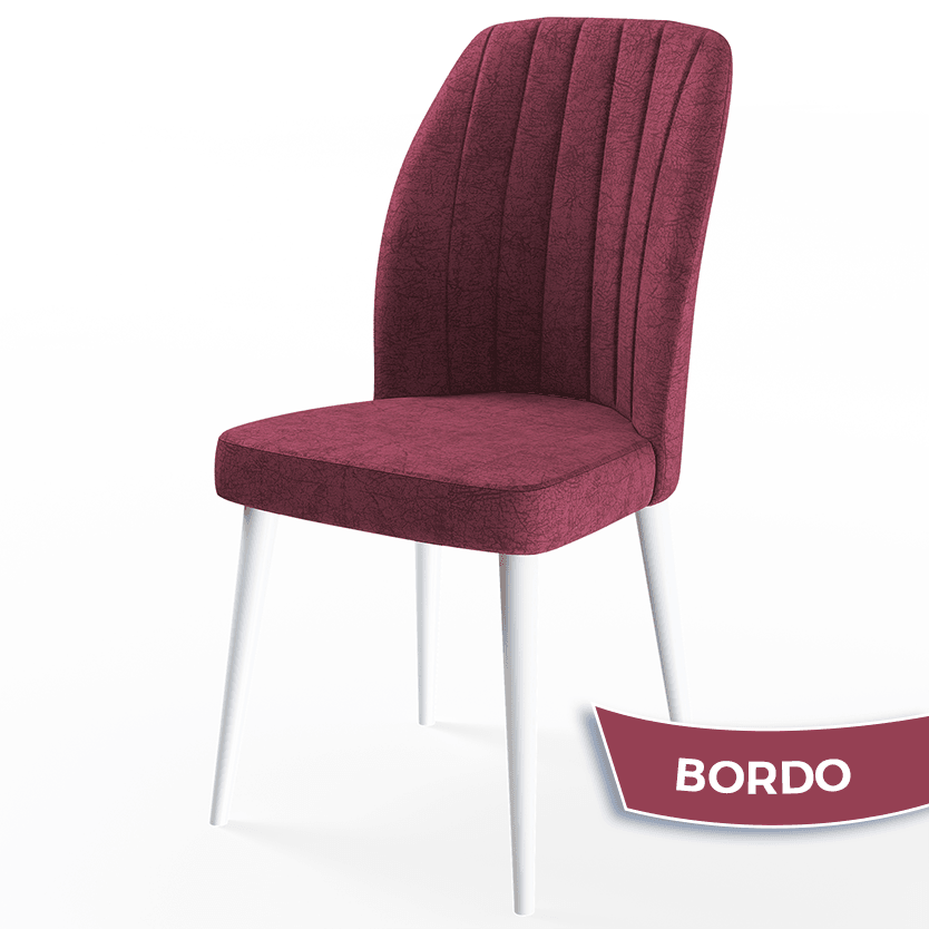 Par Serisi 70x114 Açılabilir Mdf Beyaz Masa Takımı ve 6 Sandalye